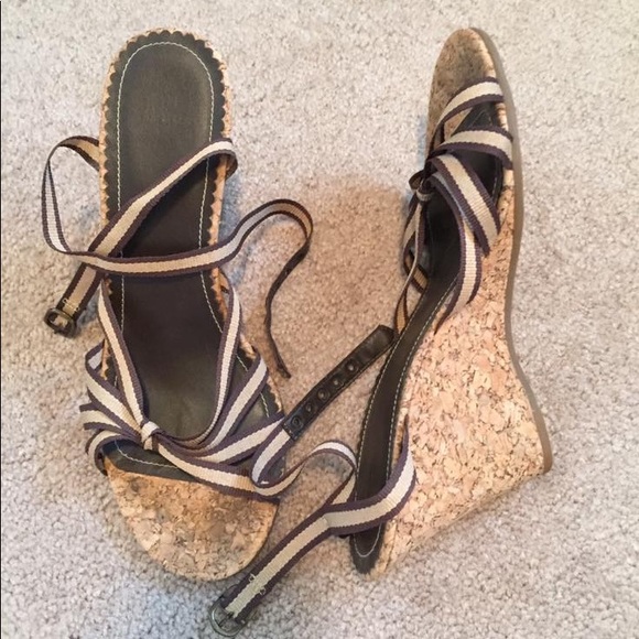 Gap Strappy Wedge Cork Sandals - Picture 2 of 3
